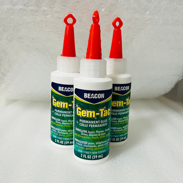 Gem-Tac Glue Flacone da 4 once Realizzato per tessuto Ideale per incollare strass  su tessuto -  Italia