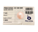 Preciosa® Crystal - Bulk 144 pieces (1 gross) - No Hotfix - Nacre Pearls - Cabochon - Pearl effect Peach - 7 mm