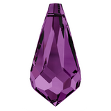 Austrian Crystal - Pendant - Article 6000 - TEARDROP - AMETHYST - 11 x 5.5 mm