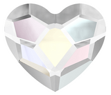 Austrian Crystal - No Hotfix - Article 2808 - HEART - CRYSTAL AB - 6 mm