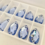 Austrian Crystal - Sew-on Stone - Article 3230 - DROP - LIGHT SAPPHIRE - 2 sizes available