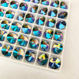 Austrian Crystal - Sew-on Stone - Article 3200 - RIVOLI - CRYSTAL PARADISE SHINE - 10 mm